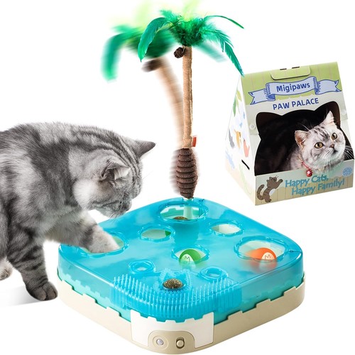 Katzenspielzeug 7-in-1 Interaktiv Bewegungssensor LED Nachtmodus