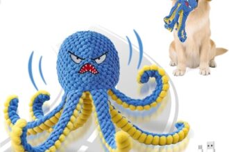 Hundespielzeug interaktiv USB Springspielzeug Oktopus