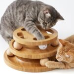 ZOMISIA Katzenspielzeug mit Puzzle, Holz Interaktives