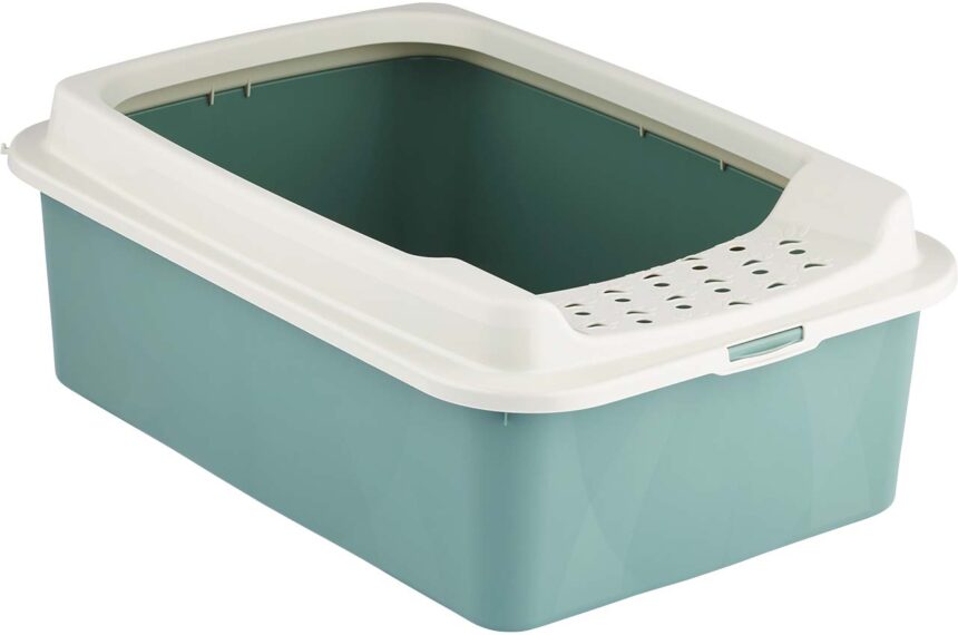rotho Katzentoilette "BONNIE" aus Recyclingkunststoff, mistletoe green