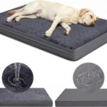 Hundebett Orthopädisch XL 119x73cm Wasserdicht Kunstleder