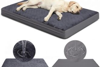 Hundebett Orthopädisch XL 119x73cm Wasserdicht Kunstleder