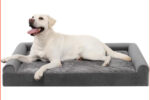 Hundebett Orthopädisch Grau Abnehmbar Waschbar 121x76x18cm