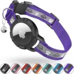 Reflektierendes AirTag Katzenhalsband, Integriertes Katzen-Tracker-Halsband mit