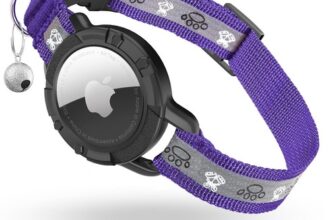 Reflektierendes AirTag Katzenhalsband, Integriertes Katzen-Tracker-Halsband mit