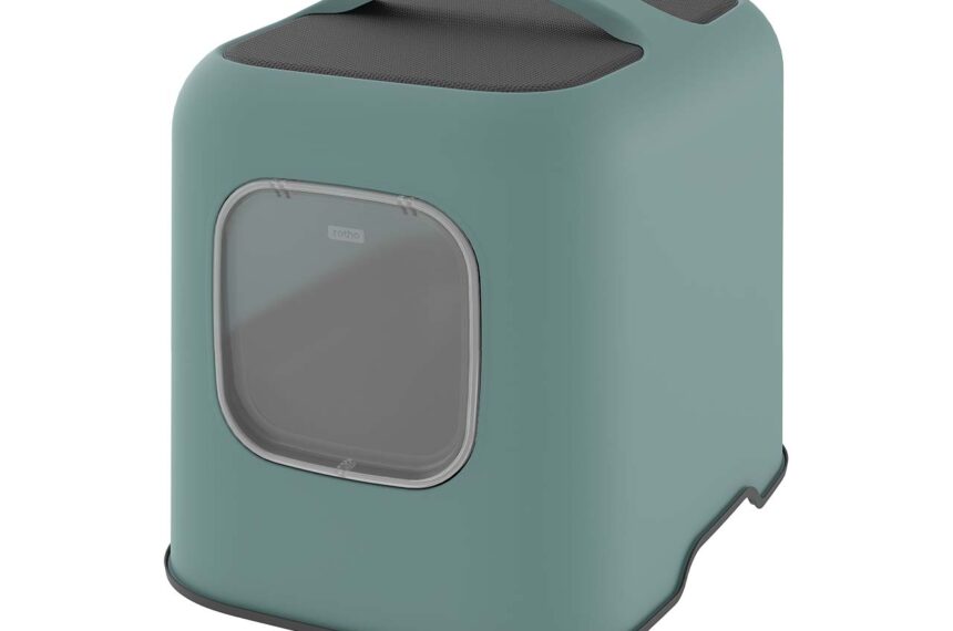rotho Katzentoilette 'BIALA' aus Recyclingkunststoff, mistletoe green