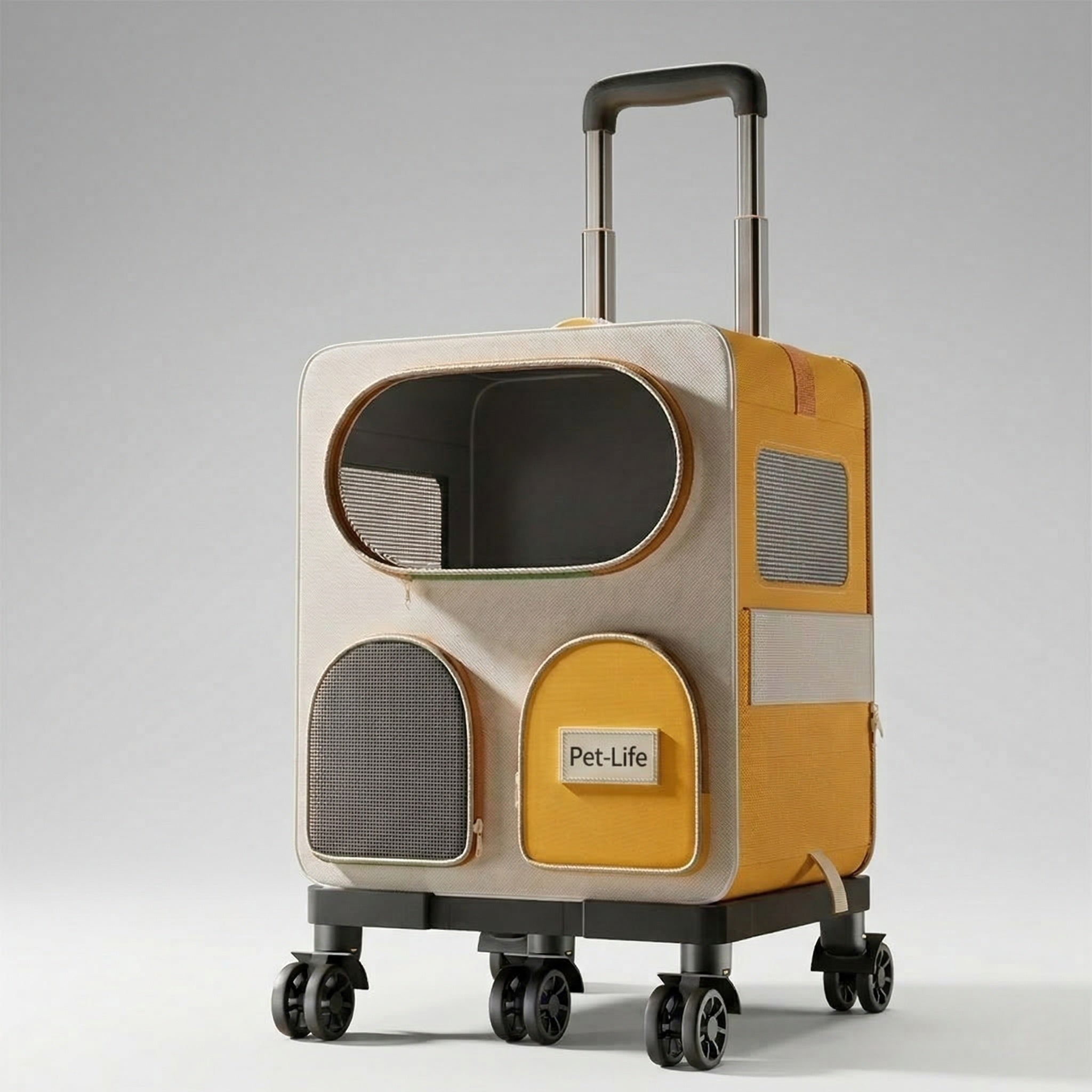 3-in-1 Rolling Pet Carrier | 11.3 kg Capacity | Traverseon