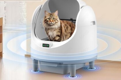 Oben offene Automatisch Katzenklo Selbstreinigende Katzentoilette