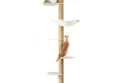 Katzen-Kratzbaum mit 6 Ebenen, 282-305 cm,