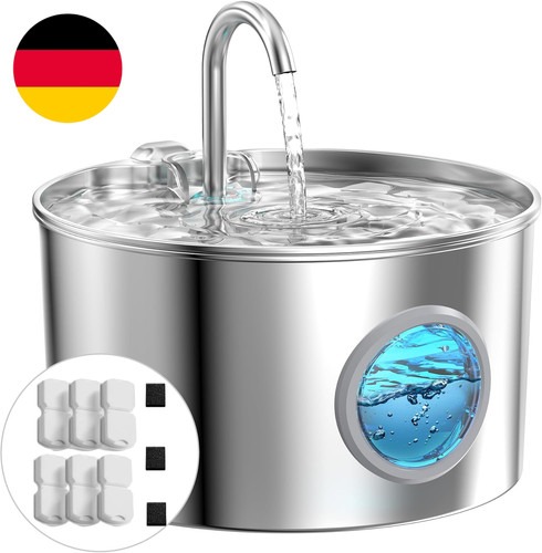 Katzenbrunnen Edelstahl Katzen Trinkbrunnen: Trinkbrunnen Für