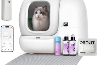 Selbstreinigende Katzentoilette 76L App-Steuerung Geruchsbeseitigung für