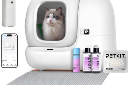Selbstreinigende Katzentoilette 76L App-Steuerung Geruchsbeseitigung für