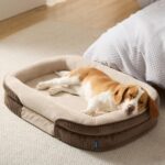 Hundebett mittelgroße Hunde orthopädisch Fleece rutschfest