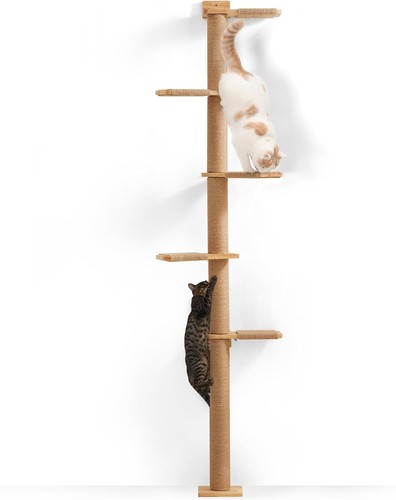 Kratzbaum 5 Etagen Wandmontage 206 cm