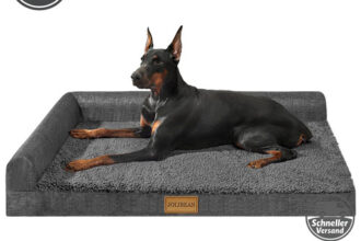 Hundebett Orthopädisch Dunkelgrau 106x71cm Egg-Crate Schaumstoff