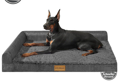 Hundebett Orthopädisch Dunkelgrau 106x71cm Egg-Crate Schaumstoff