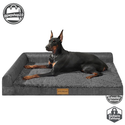 Hundebett Orthopädisch Dunkelgrau 106x71cm Egg-Crate Schaumstoff