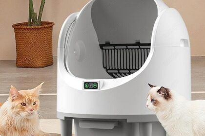 Oben offene Katzenklo Selbstreinigende Katzentoilette APP