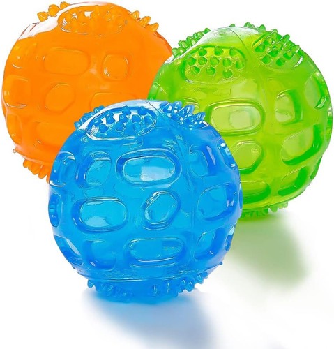 ACEONE Hundespielzeug Quietschball Spielzeug, 3 Stücke