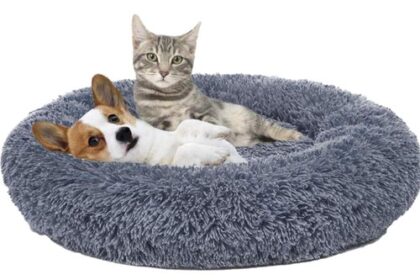 Ultra-bequemes Haustierbett - Fluffy Rundes Hundebett