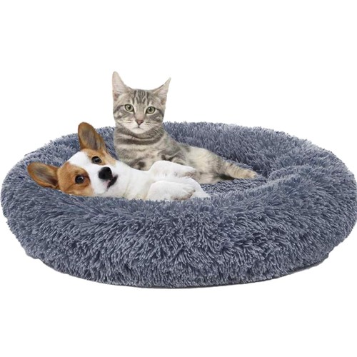 Ultra-bequemes Haustierbett - Fluffy Rundes Hundebett