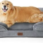 Hundebett Orthopädisch Ergonomisch Grau 122x89cm für
