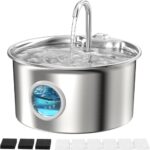 Katzenbrunnen Edelstahl Trinkbrunnen Katze: 2.6 L