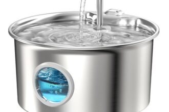Katzenbrunnen Edelstahl Trinkbrunnen Katze: 2.6 L
