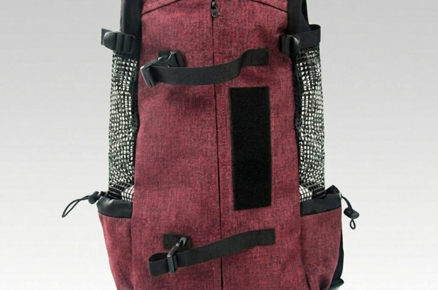 Heavy-Duty Pet Backpack Carrier (XS-L) - Escape-Proof Hiking Pack with Safety Whistle for Dogs & Cats up to 55 lbs | Traverse