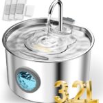 Katzenbrunnen Edelstahl 3,2L mit 3 Filtern