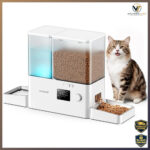 Futterautomat Katze 8,5L 1-36 Portionen Trinkbrunnen