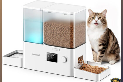 Futterautomat Katze 8,5L 1-36 Portionen Trinkbrunnen
