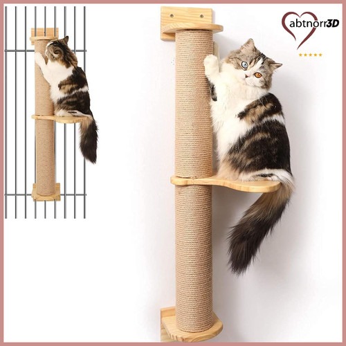 FUKUMARU Kratzbaum für Katzen 93 cm