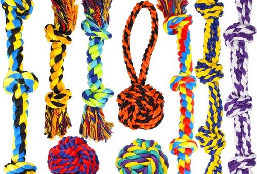 Hundespielzeug Kauspielzeug Seil Baumwolle groß robust