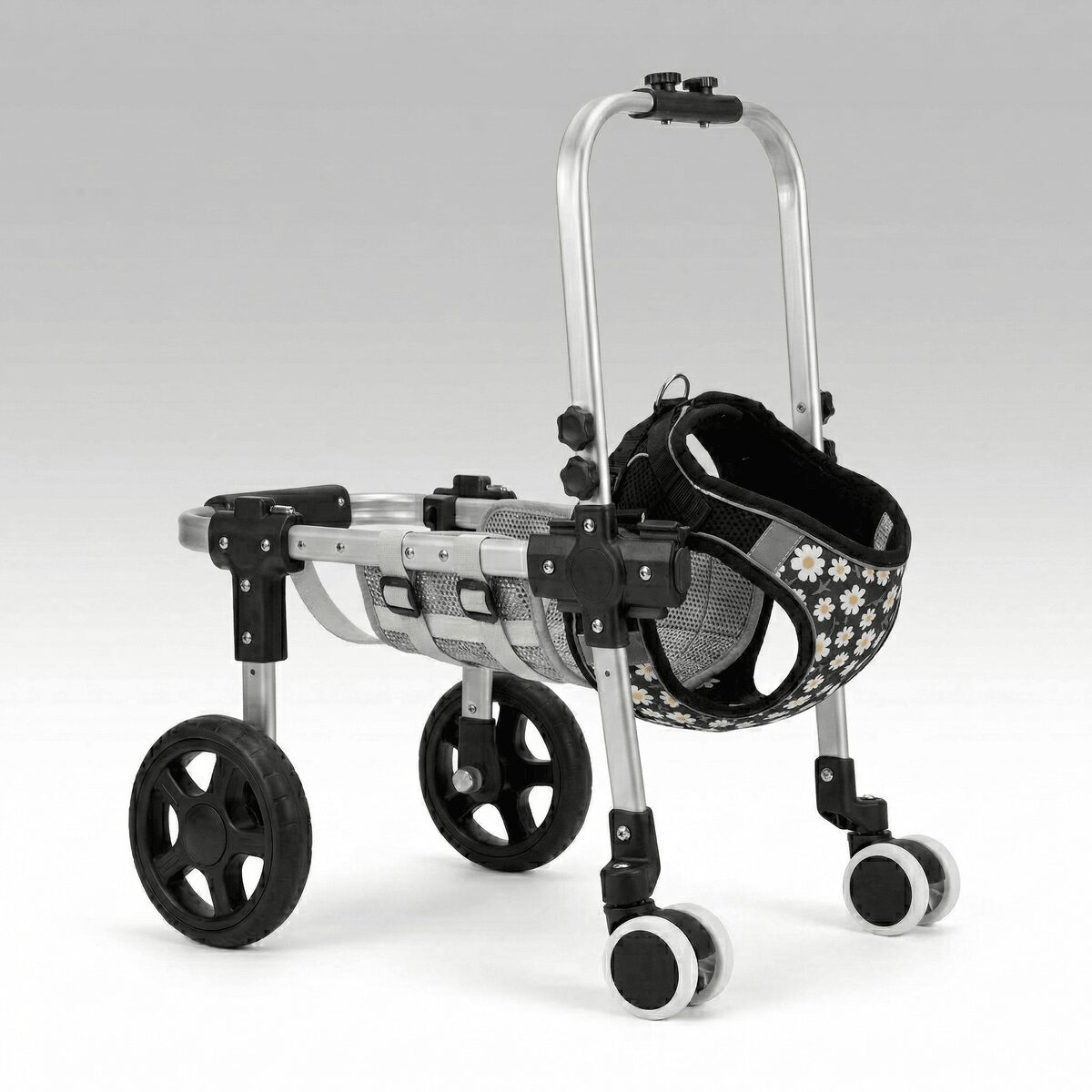 Wheelchair Dog for Back Legs, 2/4 Wheels Adjustable Mobility Support for Small Medium Dogs | Traverseon