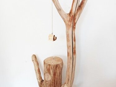 Katzenbaum Kratzbaum Baumstamm Natur Holz Ulme