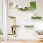 Katzen Kletterwand Set Kratzbaum Wandmontage Katzenregal