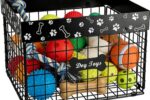 Hundespielzeug Aufbewahrung Korb Metallkorb faltbar Haustier