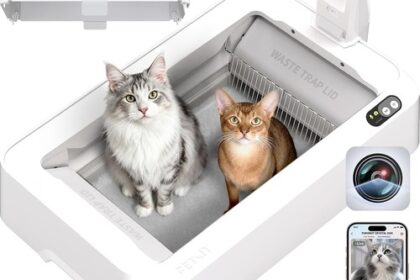 Selbstreinigende Katzentoilette mit Kamera AI-Gesundheitsüberwachung für