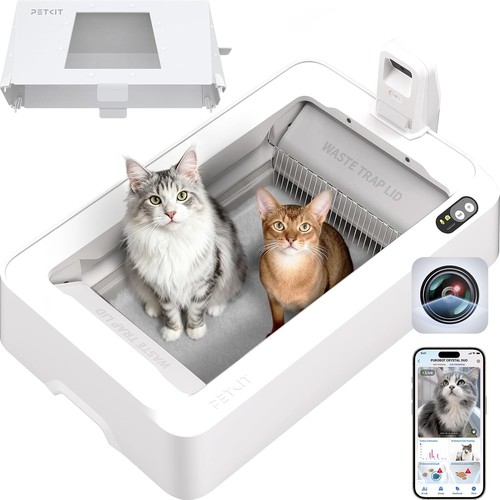 Selbstreinigende Katzentoilette mit Kamera AI-Gesundheitsüberwachung für