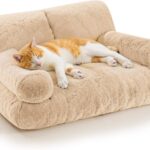 Katzenbett Orthopädisch Flauschig Waschbar mit Rand