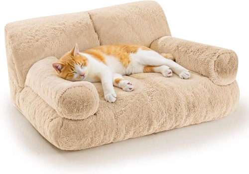 Katzenbett Orthopädisch Flauschig Waschbar mit Rand