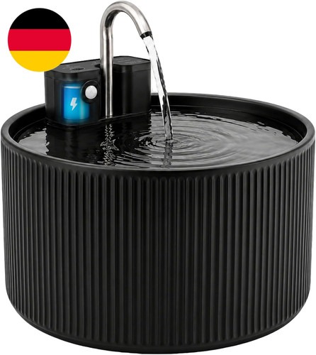 Katzenbrunnen Kabellos Keramik, 2,2L Trinkbrunnen Für