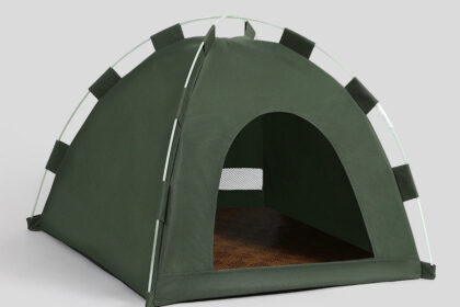 Cooling Pet Tent – 4 Sizes Washable Cat Bed w/ Mesh Cooling Mat Indoor Outdoor | Traverseon