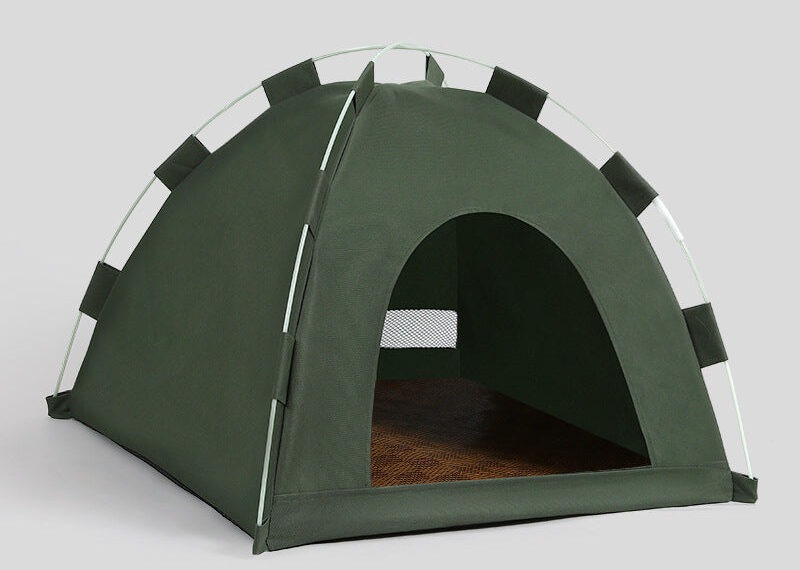 Cooling Pet Tent – 4 Sizes Washable Cat Bed w/ Mesh Cooling Mat Indoor Outdoor | Traverseon