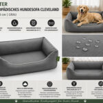 HUNTER CLEVELAND Orthopädisches Hundesofa 100x70 cm