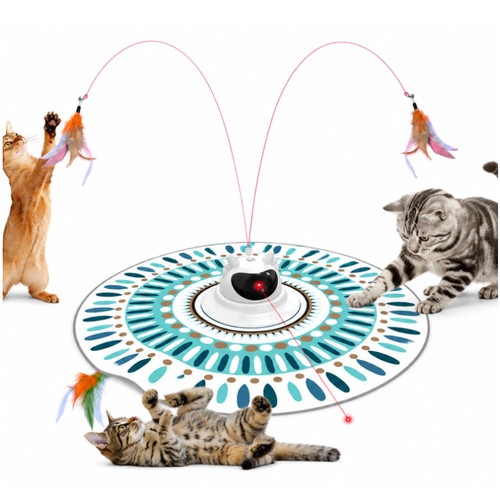 Interaktives Katzenspielzeug 3 in 1, USB
