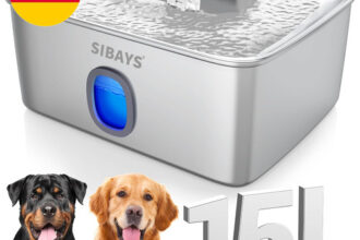 15L Trinkbrunnen Für Katze, Großer Edelstahl