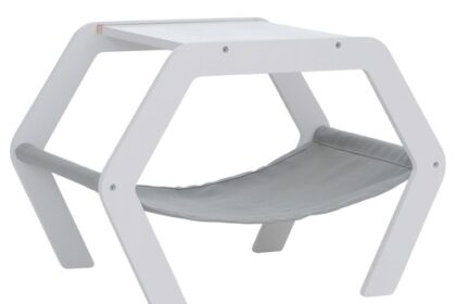 B-Ware Katzenbett MCW-Q60, Holz 41x59x39cm, weiß,