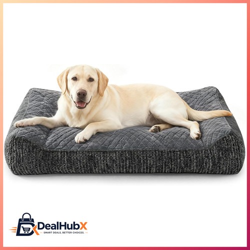Hundebett Orthopädisch Ergonomisch Waschbar Rutschfest 97x71x22cm